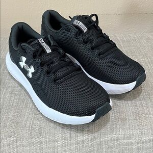Under Armour Black and White Sneakers